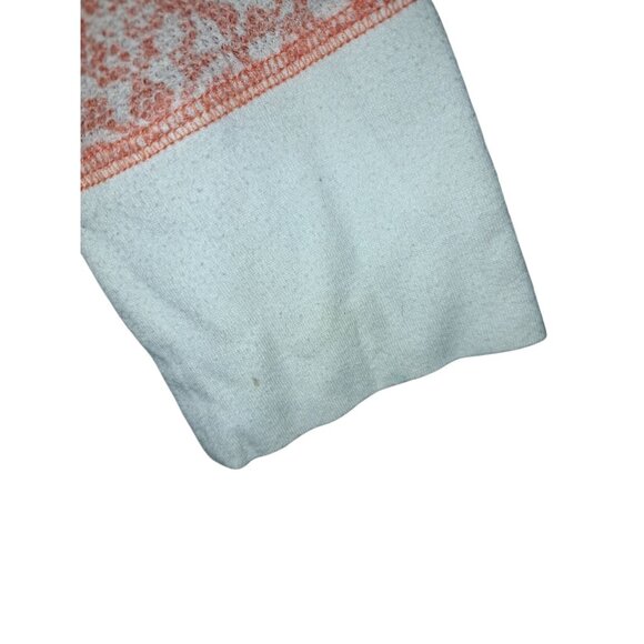 Arizona Jean Co Womens 1X Jr Plus Thermal Waffle Knit Long Sleeve Top Orange - Picture 3 of 7